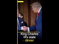 King Charles Gifts HMS Trump Bell to Trump at State Dinner #Shorts