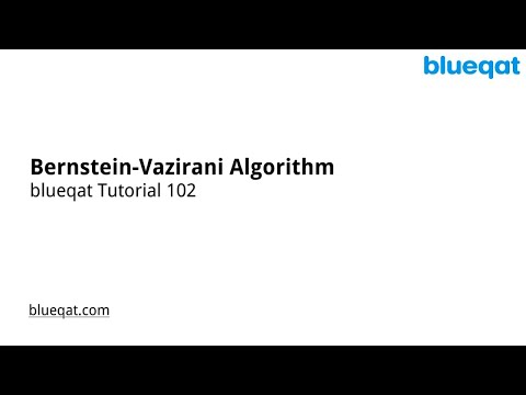 Chapter_102 Bernstein Vazirani algorithm - YouTube