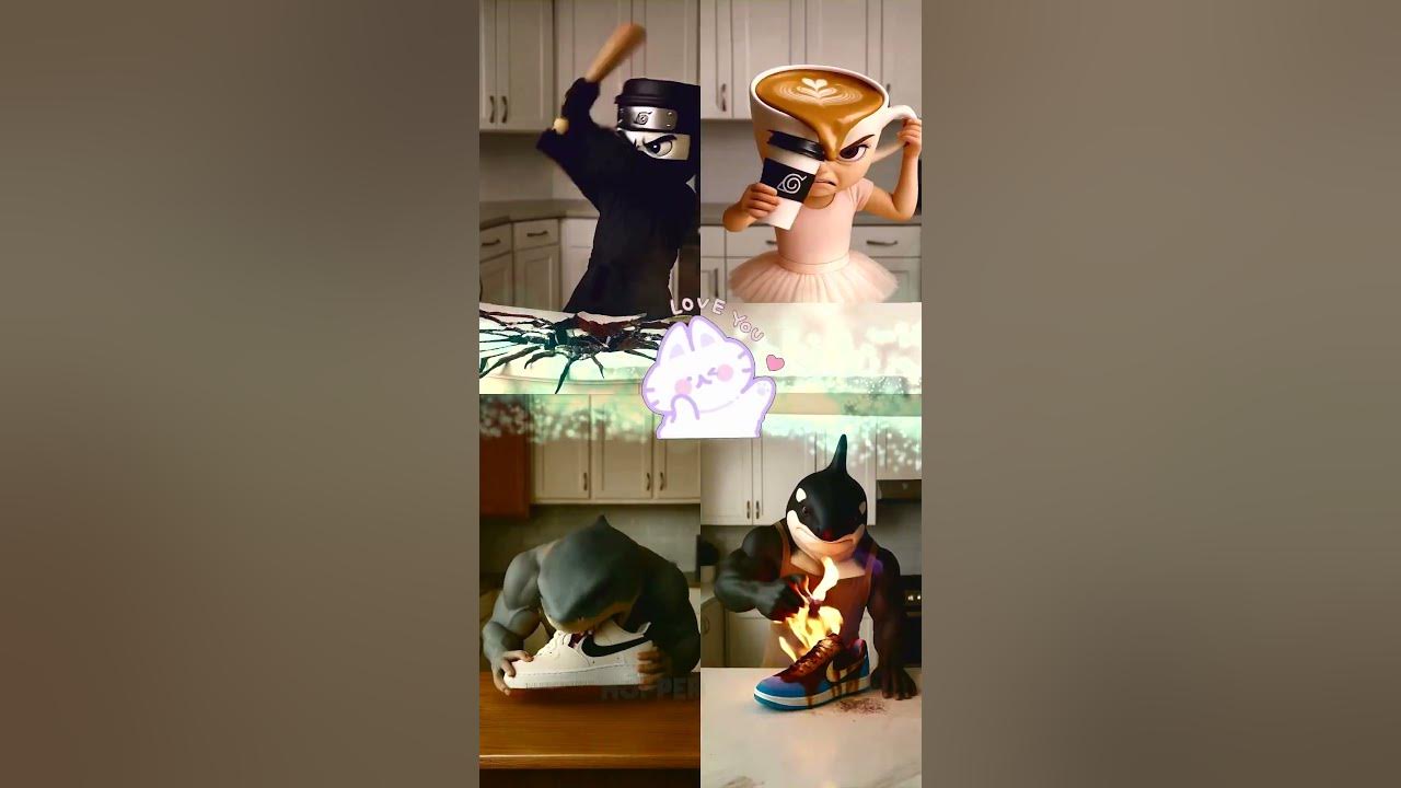 Tung Tung Sahur X Tralalero Tralala X Udin Din Din Dun X Ballerina Cappuccina #viral