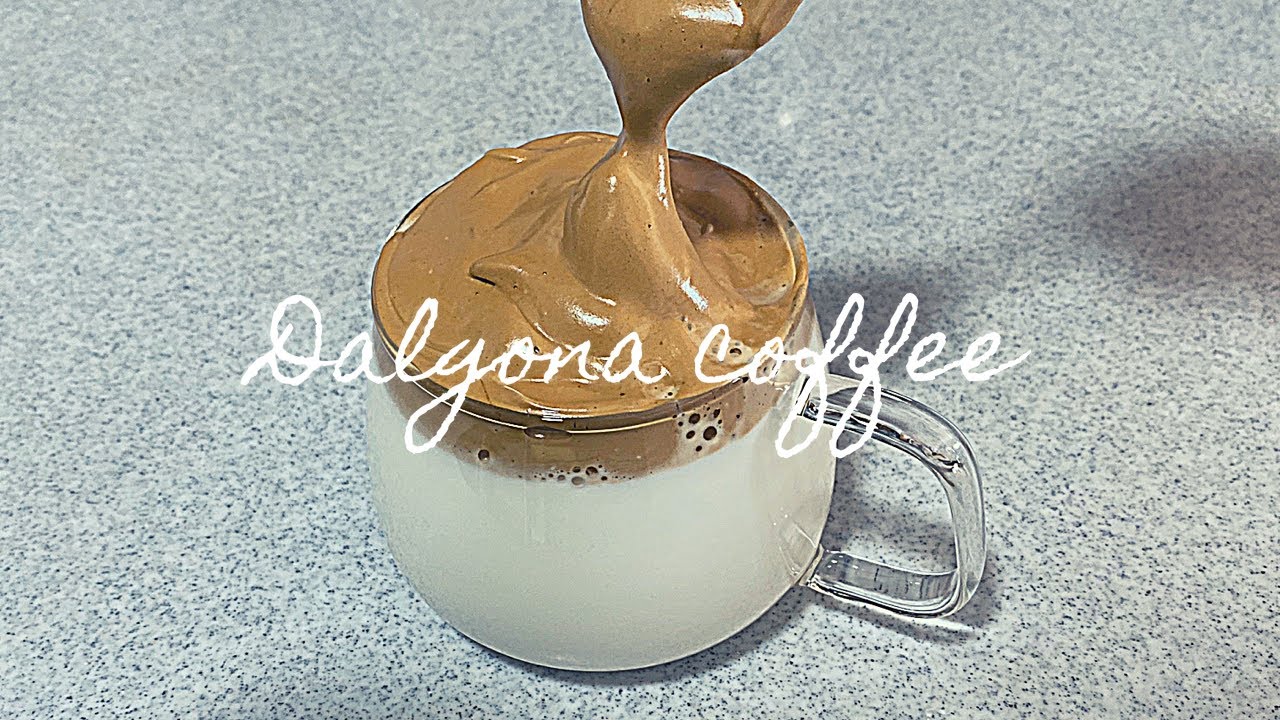 【おうちカフェ】ダルゴナコーヒーの作り方 ｜달고나커피 만들기