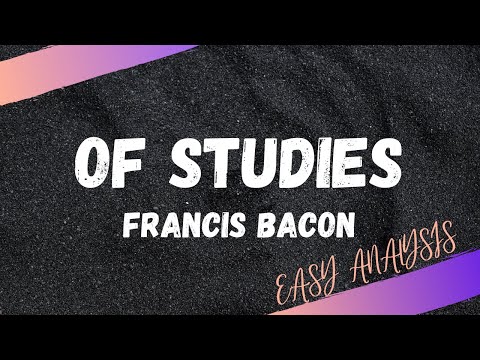 Of Studies by Francis Bacon | Easy Analysis | HSA English PSC Exam