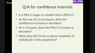 3 Interpretation of Confidence Intervals