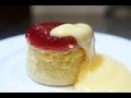 Jam sponge Pudding.Remembering School Dinners