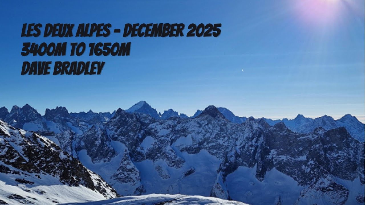 Les Deux Alpes December 2025 3400m toi 1650m