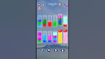 Water Sort Puzzle - Level 224 - Color Water Sort - New Bottle -Gameplay #shorts #shortvideos #foryou