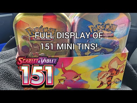 Pokemon Scarlet & Violet 151 Mini Tin Display