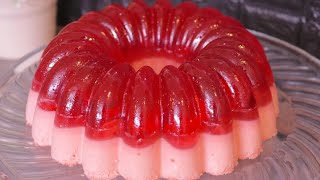 حلو الفراولة البارد بثلاث مكونات فقط ... Delicious Strawberry Dessert 3  ingredients only