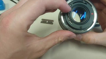 Canon 50mm FD reverse mount manual aperture control for macrophotography