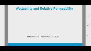 The wetability and the relative permeability