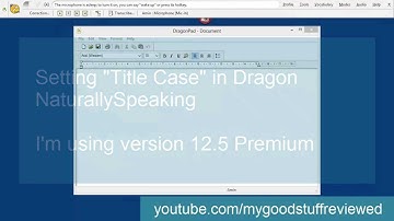 Title Case using Dragon NaturallySpeaking