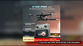 2025 V168 Pro MAX GPS Drone 8K Professional HD Camera 5G WIFI FPV 360� Obstacle Avoidance Brushless