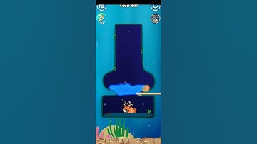 Fish Rescue - pull pin puzzle 🐠🐟- Android/iOS || Level 607 #FishRescue #Shorts
