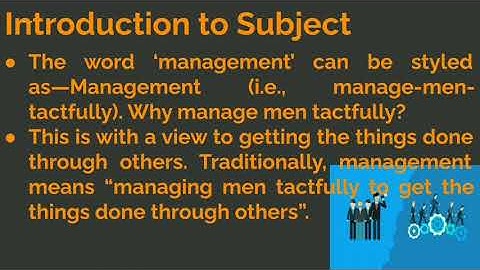 Fundamentals of Management BBA Sem 1 Session 1