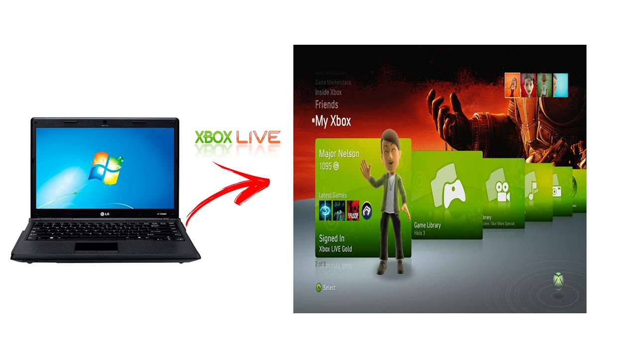 CONECTAR XBOX 360 NA LIVE USANDO SEU NOTEBOOK COM W7 OU XP 