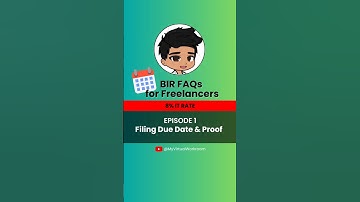 BIR FAQ EP1: FILING DUE DATE & PROOF OF SUBMISSION #1701q #1701a #birfiling