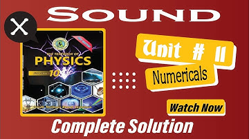 X Physic Unit 11 Sound class 10 matric Numerical Solution