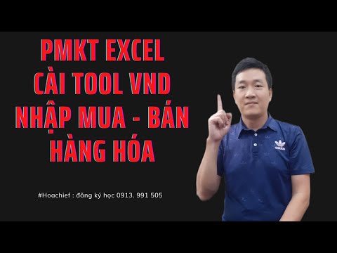 Cài tool VND nhập mua bán hàng hóa