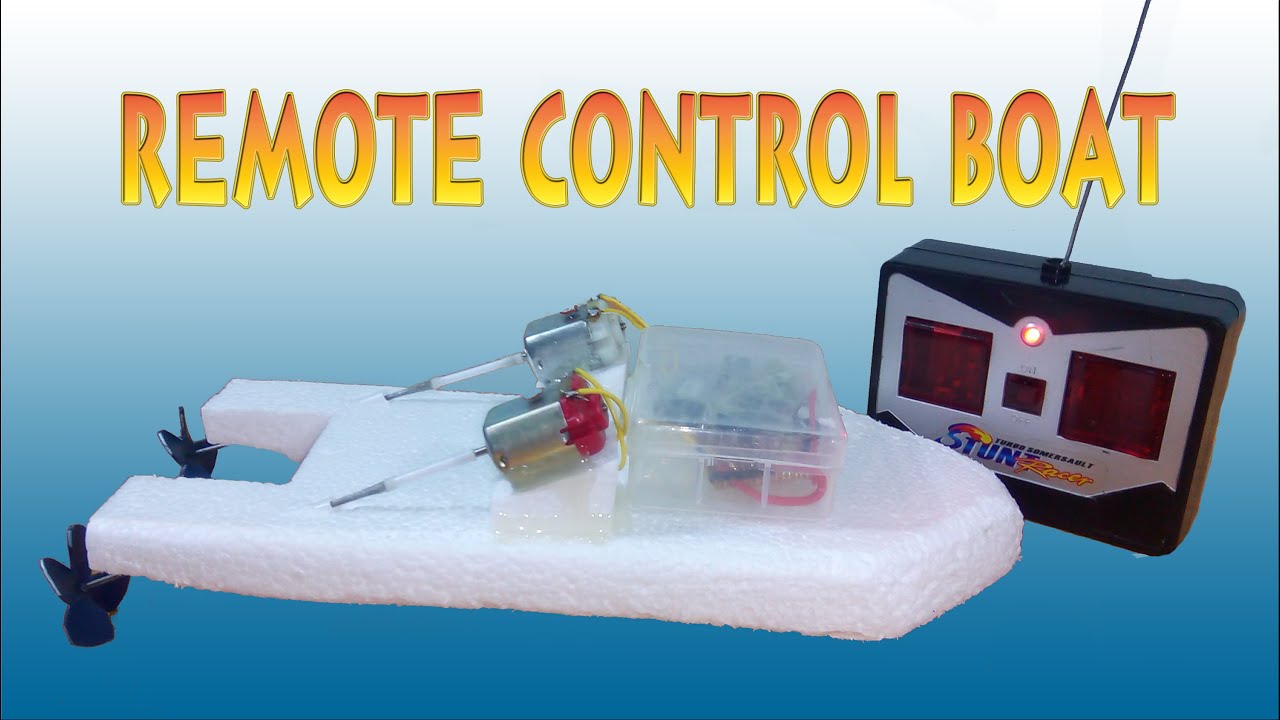 How to make Boat remote control two motors - YouTube