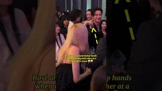 Rosé and Rowoon bumped hands at the Tiffany&Co event #shorts #blackpink #rosé #rowoon