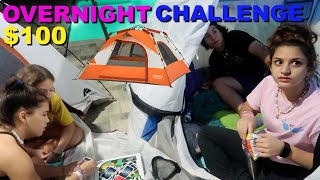 OVERNIGHT IN A TENT  CHALLENGE AT SISTER FOREVER HOUSE !KEILLY AND KENDRY