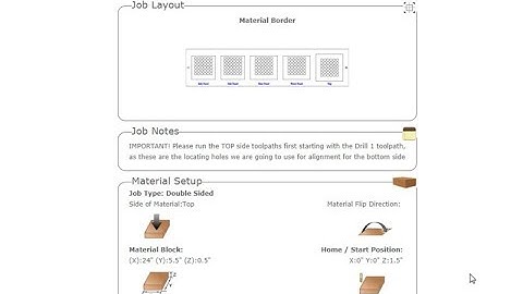 Vectric V10 Tutorials | General Topics | Toolpath Setup Sheets Guide