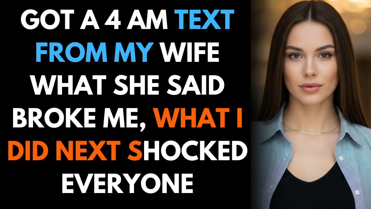 Got a 4 AM Text From My Wife — What She Said Broke Me, What I Did Next