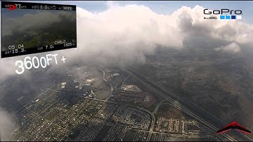 Ritewing Zephyr ZII flies through the clouds 4000 FT FPV