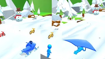 Shape - Shifting 🪂🚣🧗🏻‍♂️🚴A🚁 All levels gameplay Lvls -11 Android games