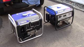 【エンジンが掛かっているだけの動画です。】発電機 YAMAHA EF2500iとEF23Hのエンジン音の比較【DIY初心者】【災害用】