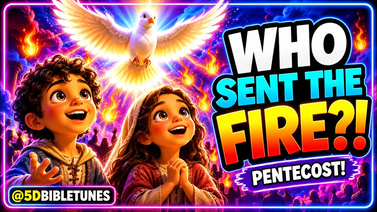 Pentecost Song for Kids 🔥 Who Sent the Fire?! 🕊️ Holy Spirit Kids ...
