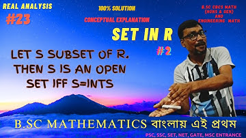 If S is subset of R, then S is an open set iff int S = S | Real Analysis | DR Colleger