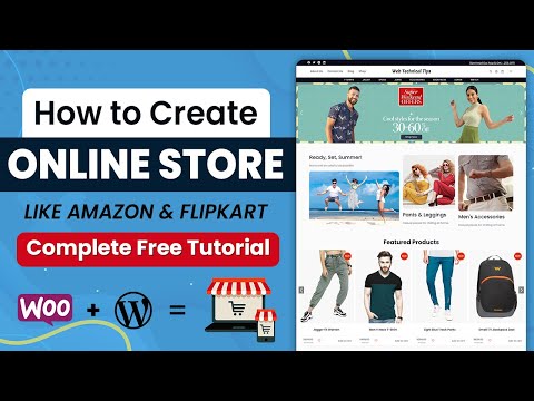 How to Create an eCommerce Website with WordPress Free | ONLINE STORE Tutorial 2022 [Hindi]