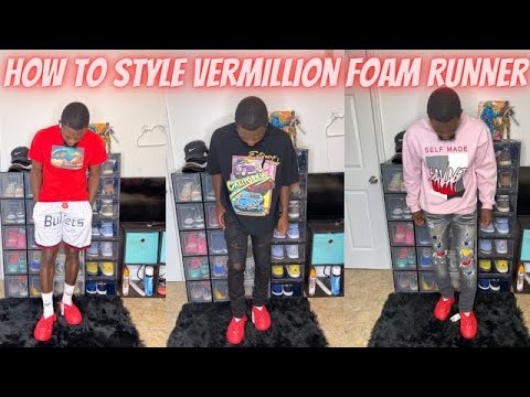 Adidas Vermillion Yeezy Foam Runner – On The Arm