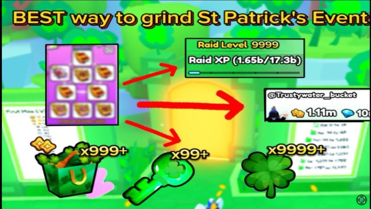 🍀 *BEST* WAY TO GRIND ST PATRICKS EVENT IN PET SIMULATOR 99 🤑 - YouTube