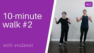 10-minute Indoor Walking Workout #2 for Seniors, Beginner Exercisers