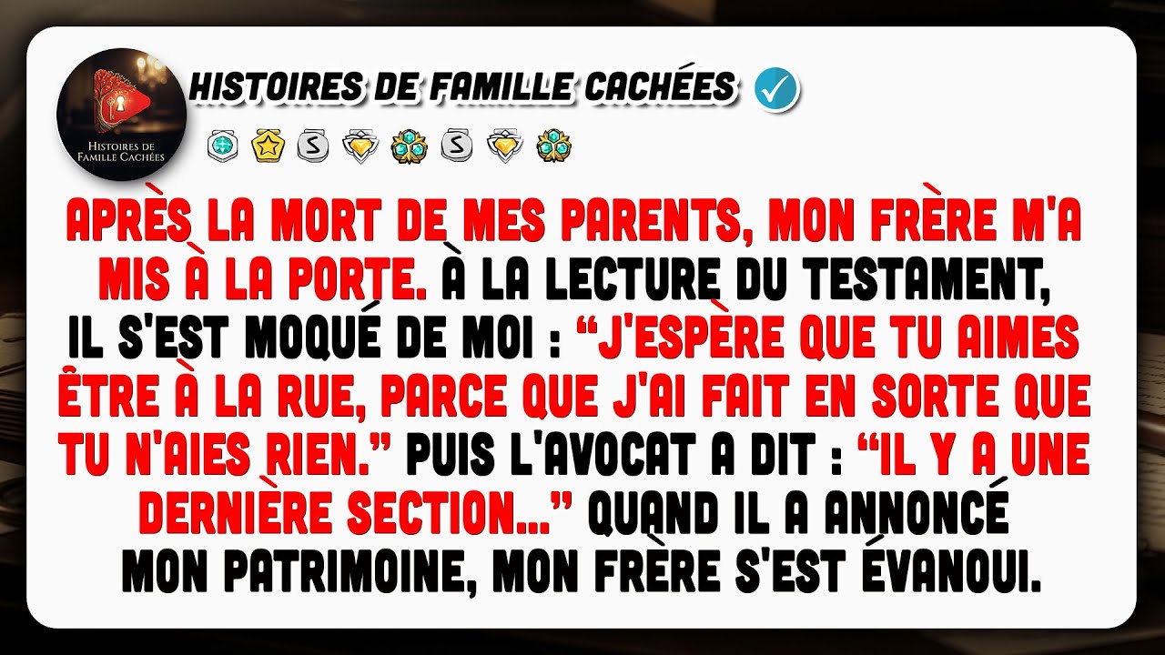 « J’espère que tu aimes la rue, Brianna. J’ai fait en sorte que tu n’obtiennes rien. » Mon frère Marcus a lancé ça sans même lever les yeux de son téléphone, dans le bureau lambrissé de l’avocate,...