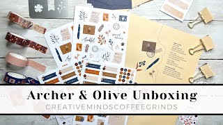 ARCHER & OLIVE UNBOXING || Special Delivery Planner Kit