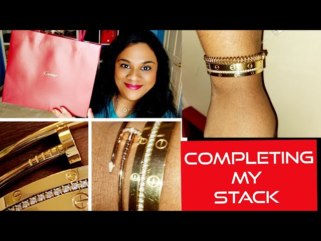 Cartier Etincelle Diamond Bracelet UnBoxing, Modeling Shots & Stacking  Ideas