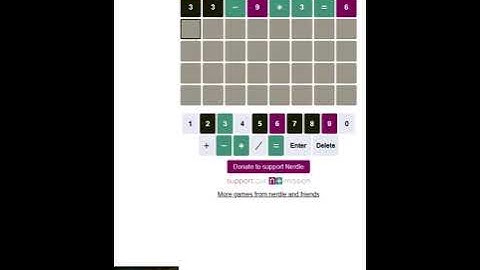 Maths Wordle! Nerdle puzzle for 10 Apr 23