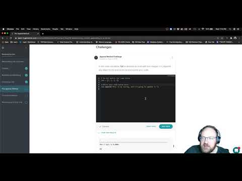 Python List Manipulation - The .append() method - Challenge #1