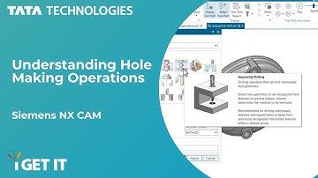 How to Make Holes using NX Manufacturing | Siemens NX 2206 CAM APPLICATION