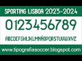 Tipografía Sporting Lisboa 23-24 FREE DOWNLOAD