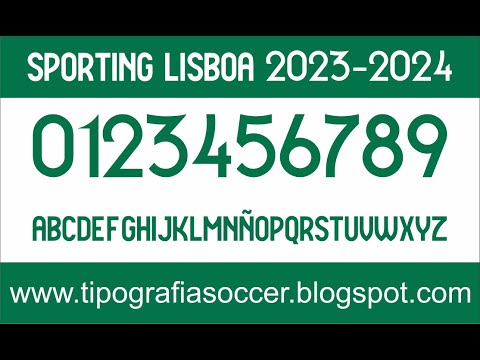 Tipografía Sporting Lisboa 23-24 FREE DOWNLOAD - YouTube