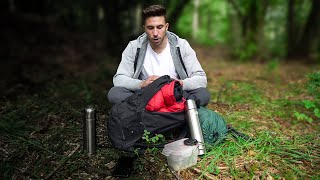 Camping Overnight Alone In A Forest