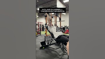 Incline Dumbbell Triceps Extensions