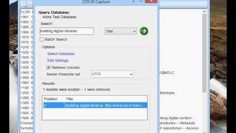 MarcEdit Direct ILS Integration -- Searching [Koha Example]