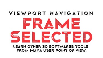 Viewport Navigation - Frame selected (Maya, 3Ds Max, Blender, Cinema4D, Houdini, Modo, Lightwave)