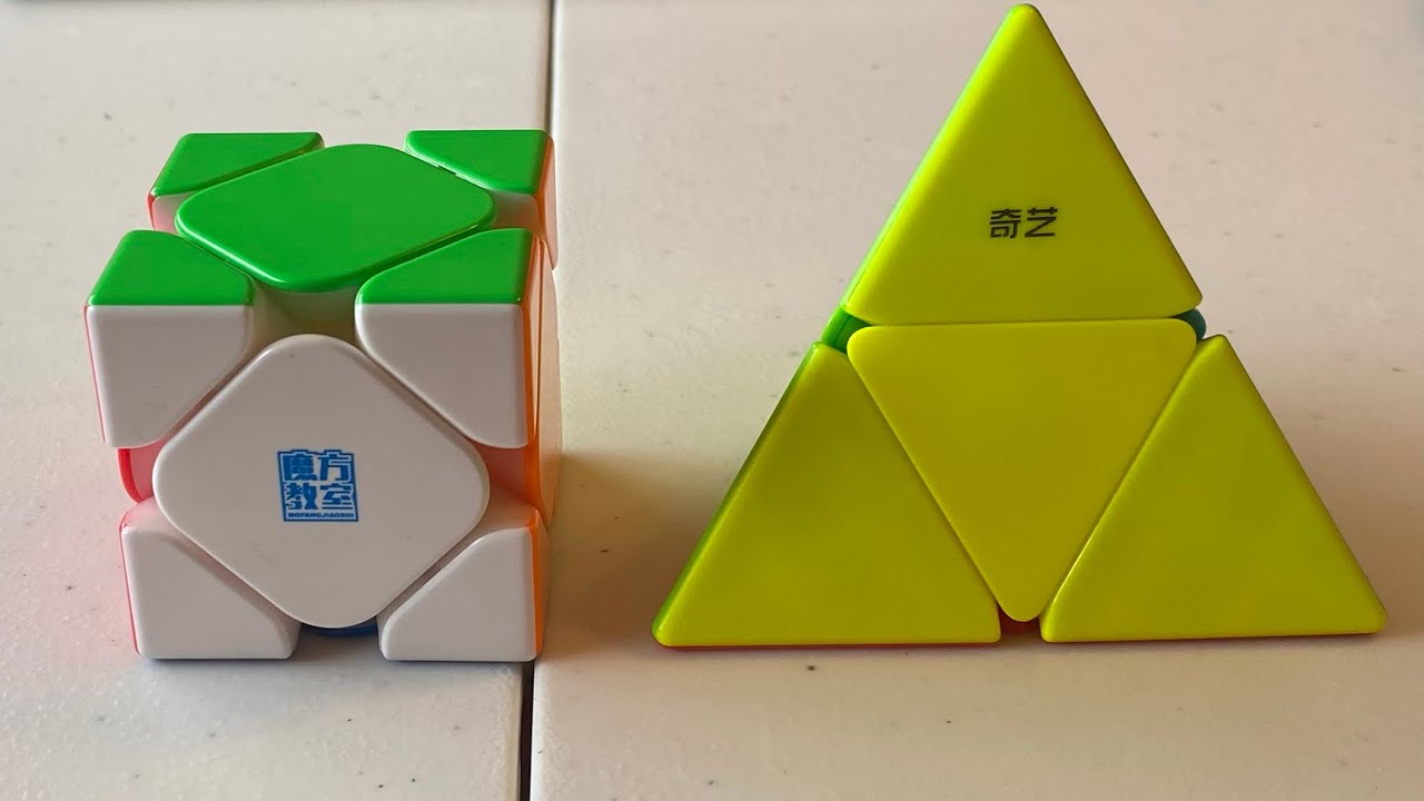 Pyromorphix Solving a Skewb and a Pyramorphix - YouTube