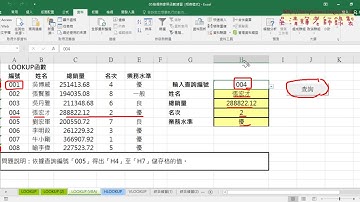 05 下拉清單與用VBA查詢資料