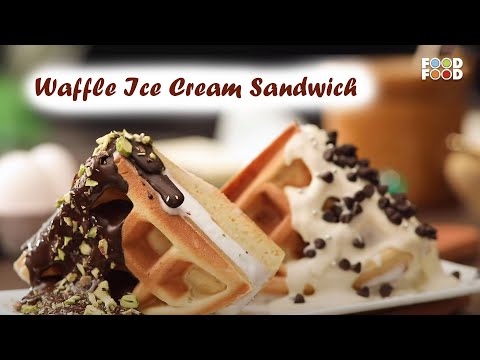 Ultimate Waffle Ice Cream Sandwich Recipe - A Sweet Treat You Can't Resist |IceCream Sandwich Recipe - FOODFOODINDIA